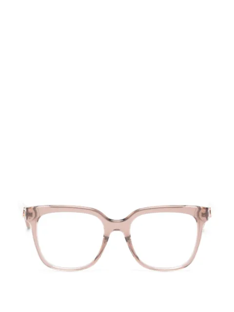 Jimmy Choo Eyewear lentes JC con armazón cuadrada y placa del logo
