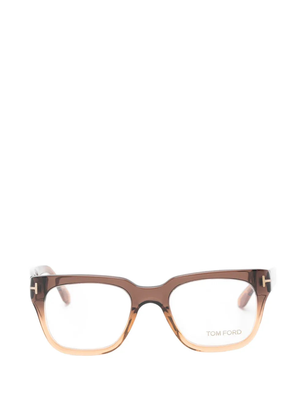 TOM FORD Eyewear square-frame glasses - Marrone