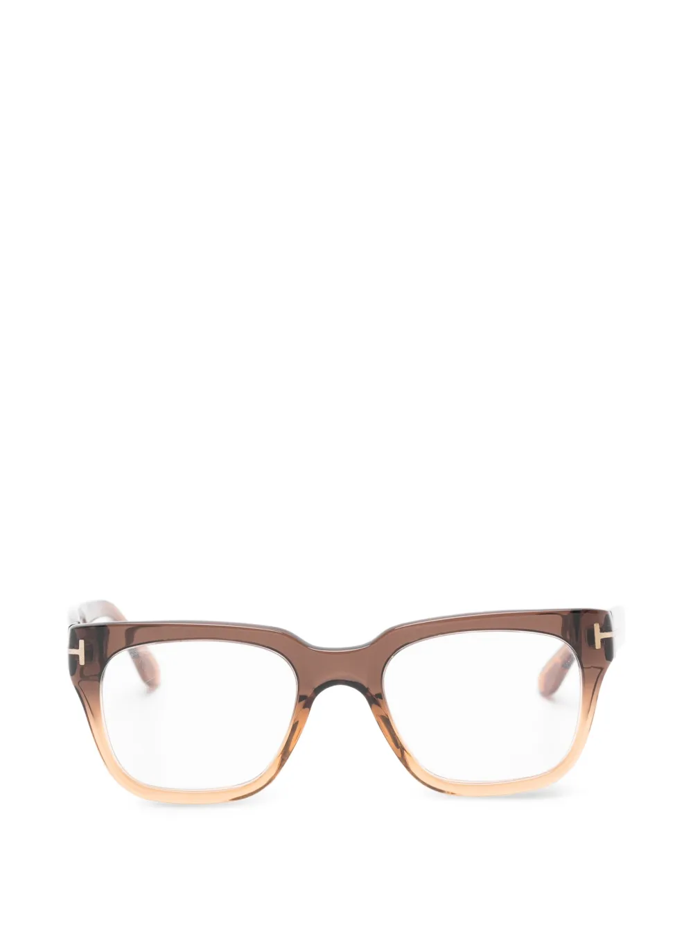 TOM FORD Eyewear square-frame glasses - Marrone