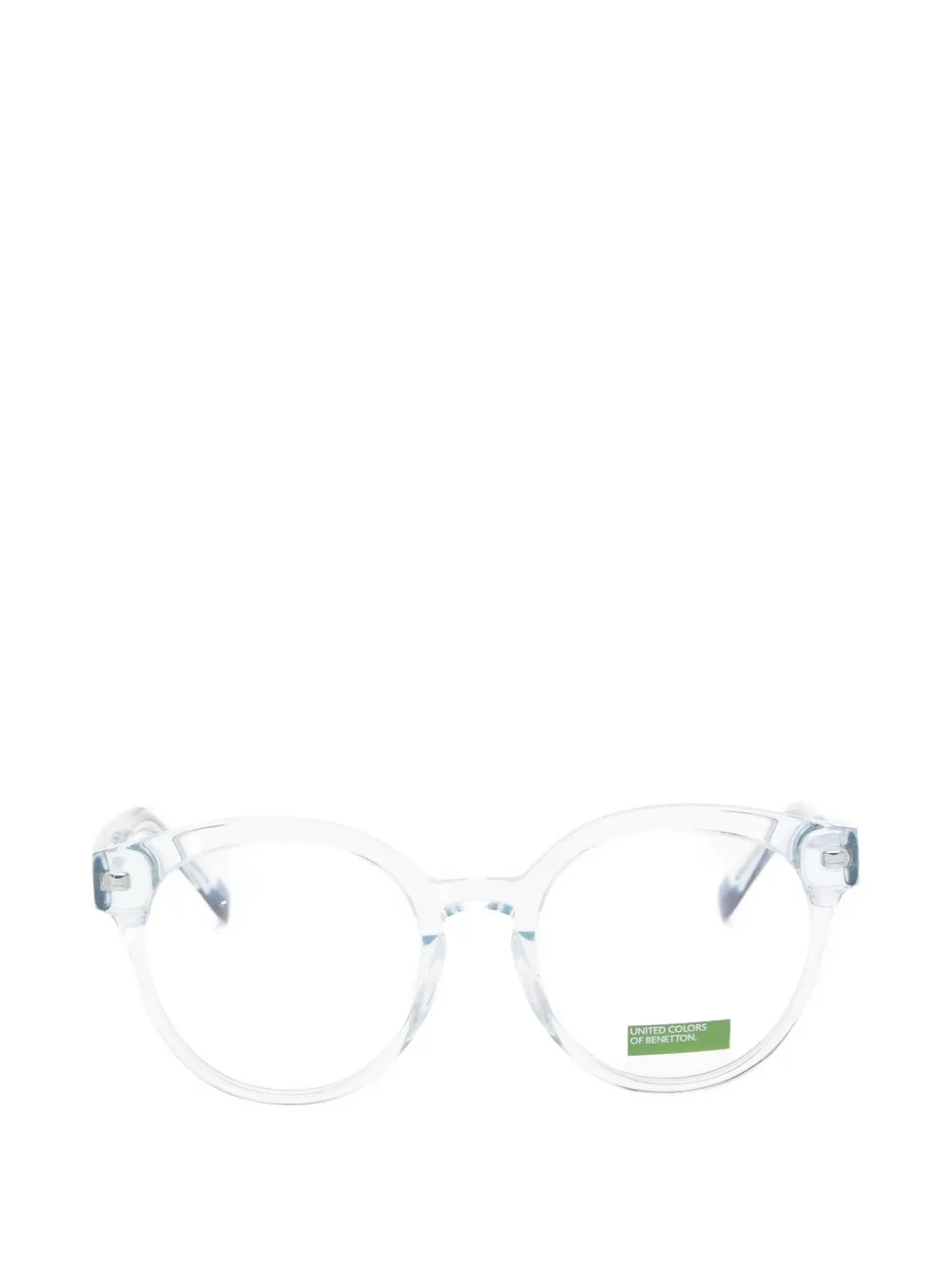 Benetton Lavender Round-frame Glasses In Blue