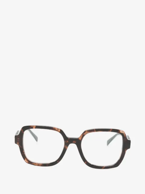 Zadig&Voltaire tortoiseshell-effect geometric-frame glasses