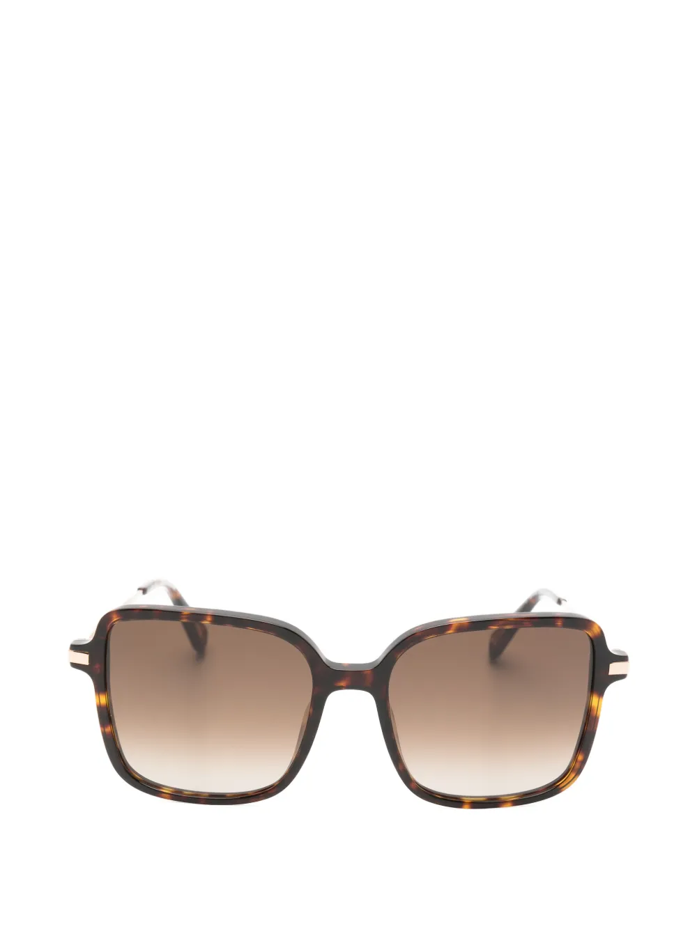 Zadig&Voltaire tortoiseshell-effect square-frame sunglasses - Marrone