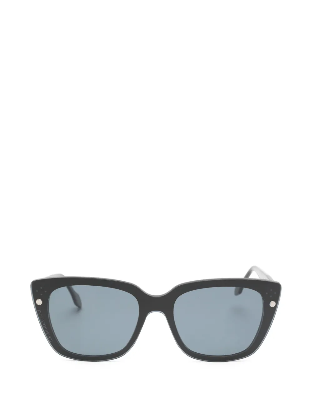PHILOSOPHEYES square-frame clip-on glasses - Nero