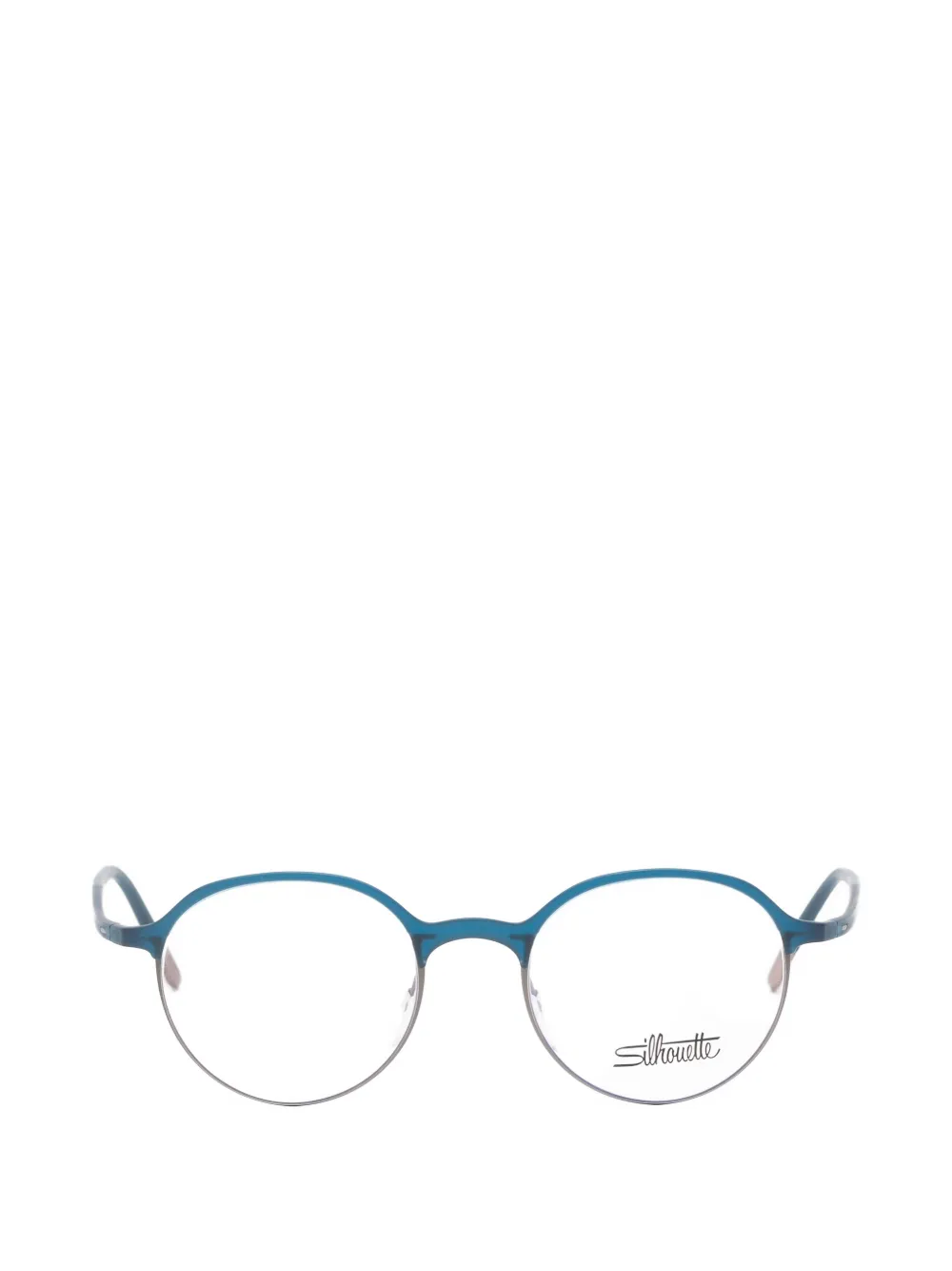 Silhouette round-frame glasses - Blu