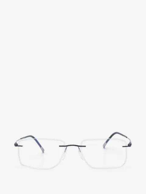 Silhouette rimless rectangle-frame glasses