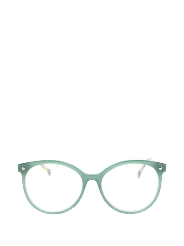 Carolina Herrera Round-frame Glasses in Green