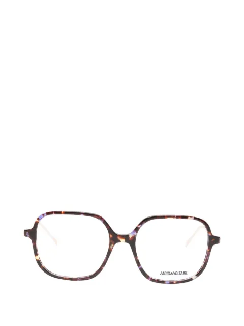 Zadig&Voltaire tortoiseshell-effect square-frame glasses
