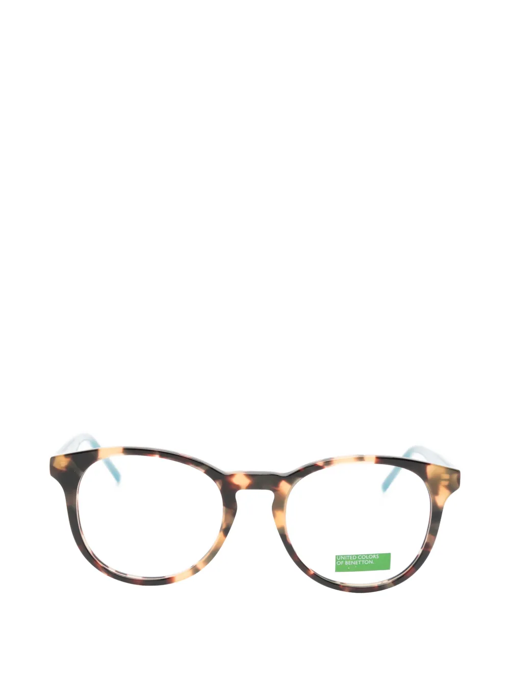 Benetton tortoiseshell-effect round-frame glasses | marrón | Image 1