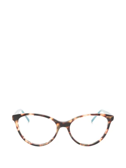 Benetton tortoiseshell-effect cat-eye glasses