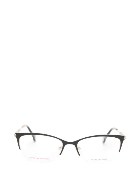 Carolina Herrera glitter-detail cat-eye glasses