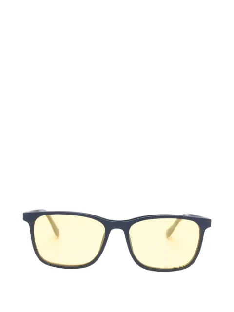 Ultem rectangle-frame clip-on glasses