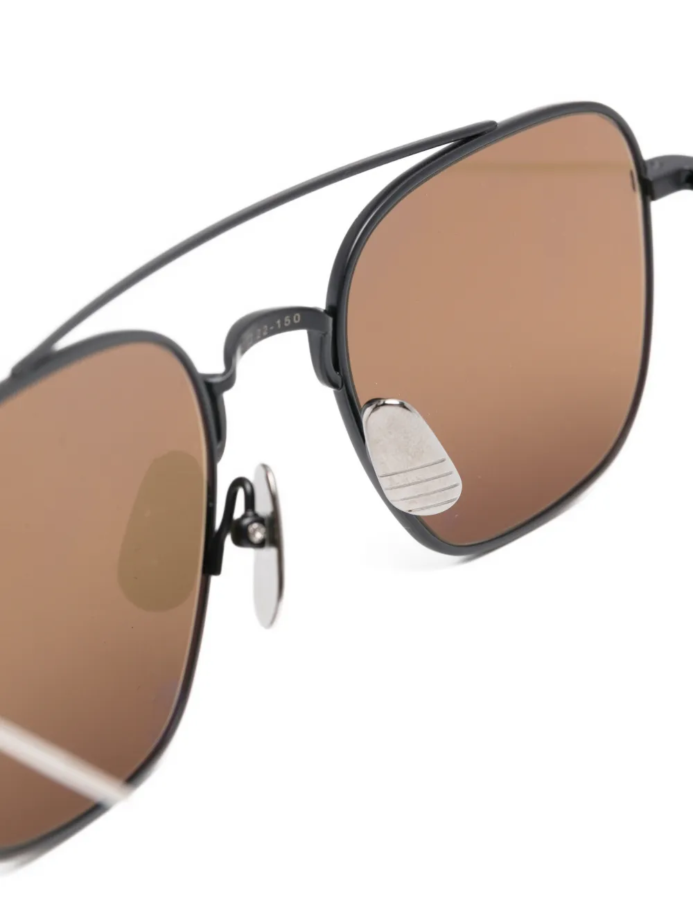 Thom Browne Eyewear Zonnebril met piloten montuur Blauw