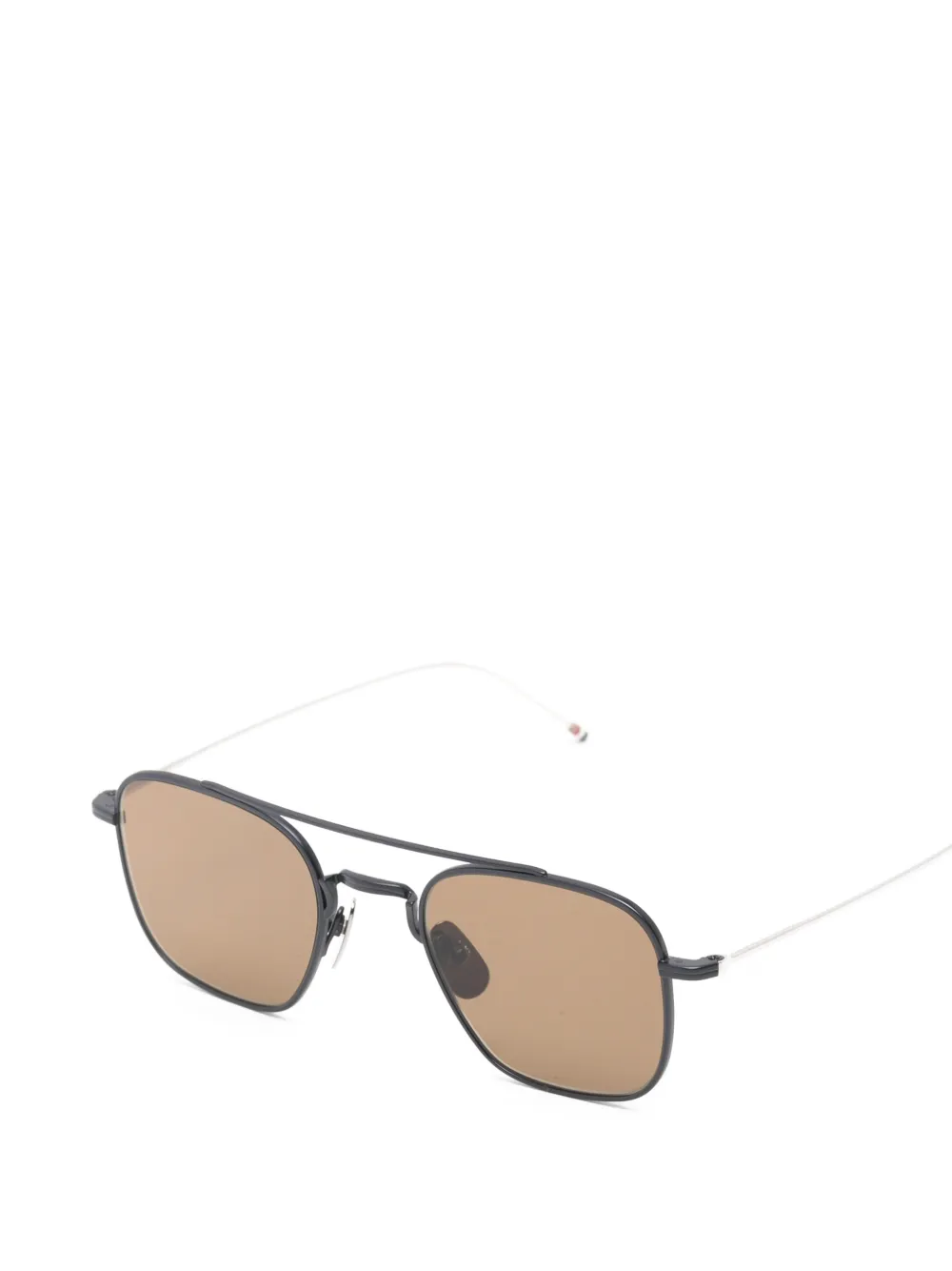 Thom Browne Eyewear Zonnebril met piloten montuur Blauw