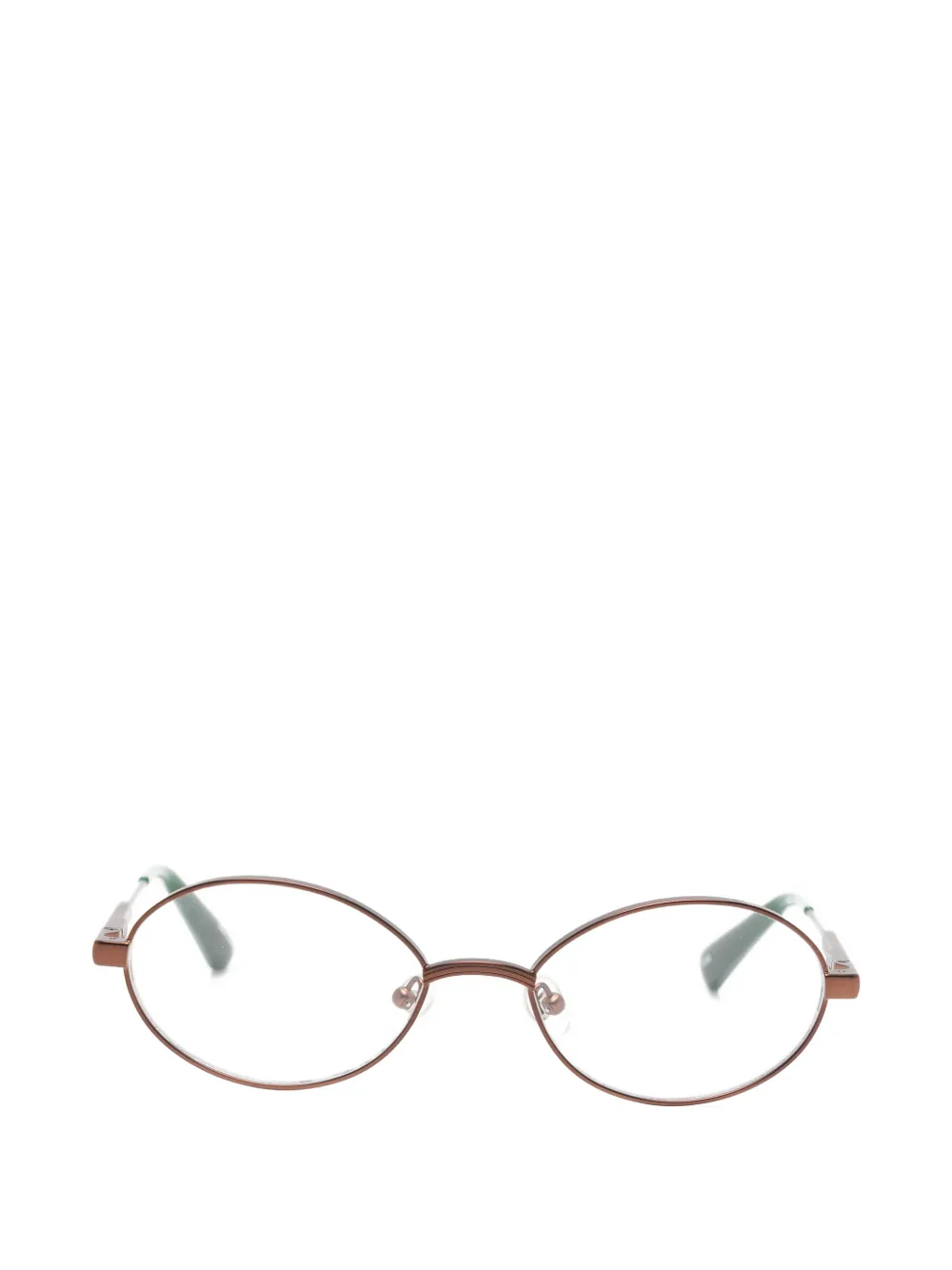 Jacquemus Oval-frame Glasses In Brown
