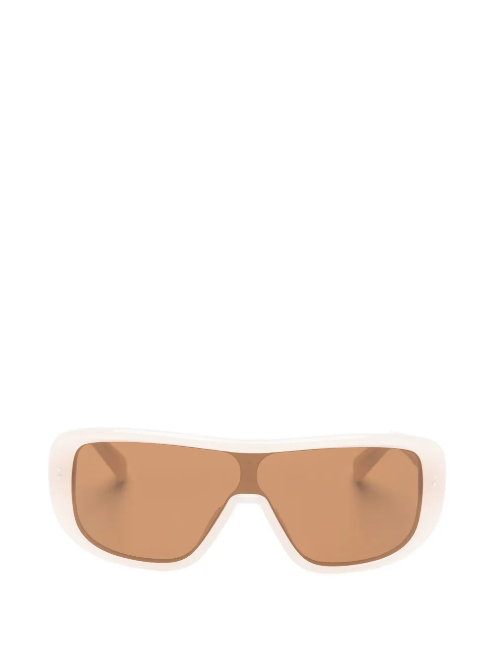 Jacquemus geometric-frame sunglasses - Nude