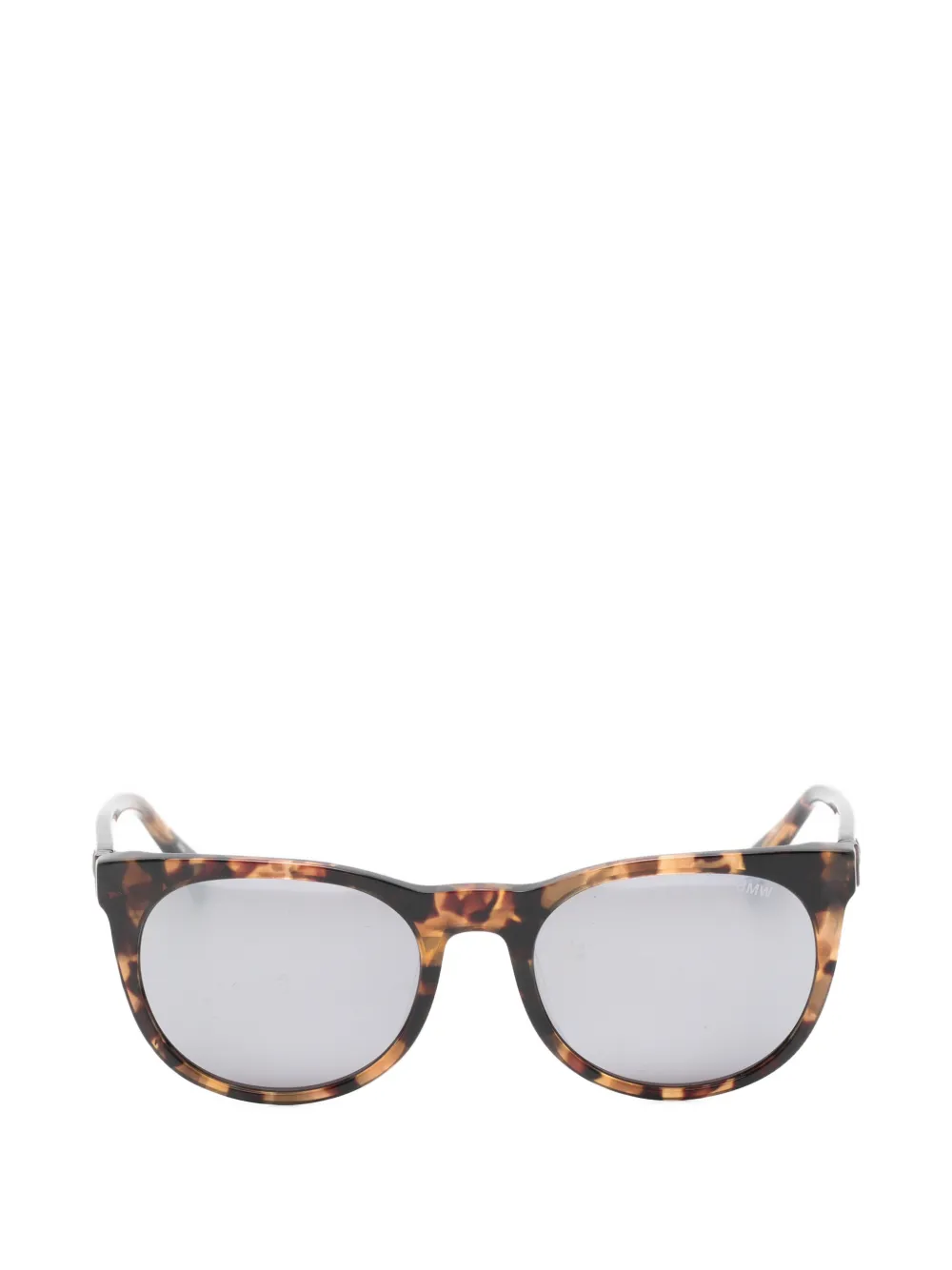 BMW Eyewear tortoiseshell-effect round-frame sunglasses - Marrone
