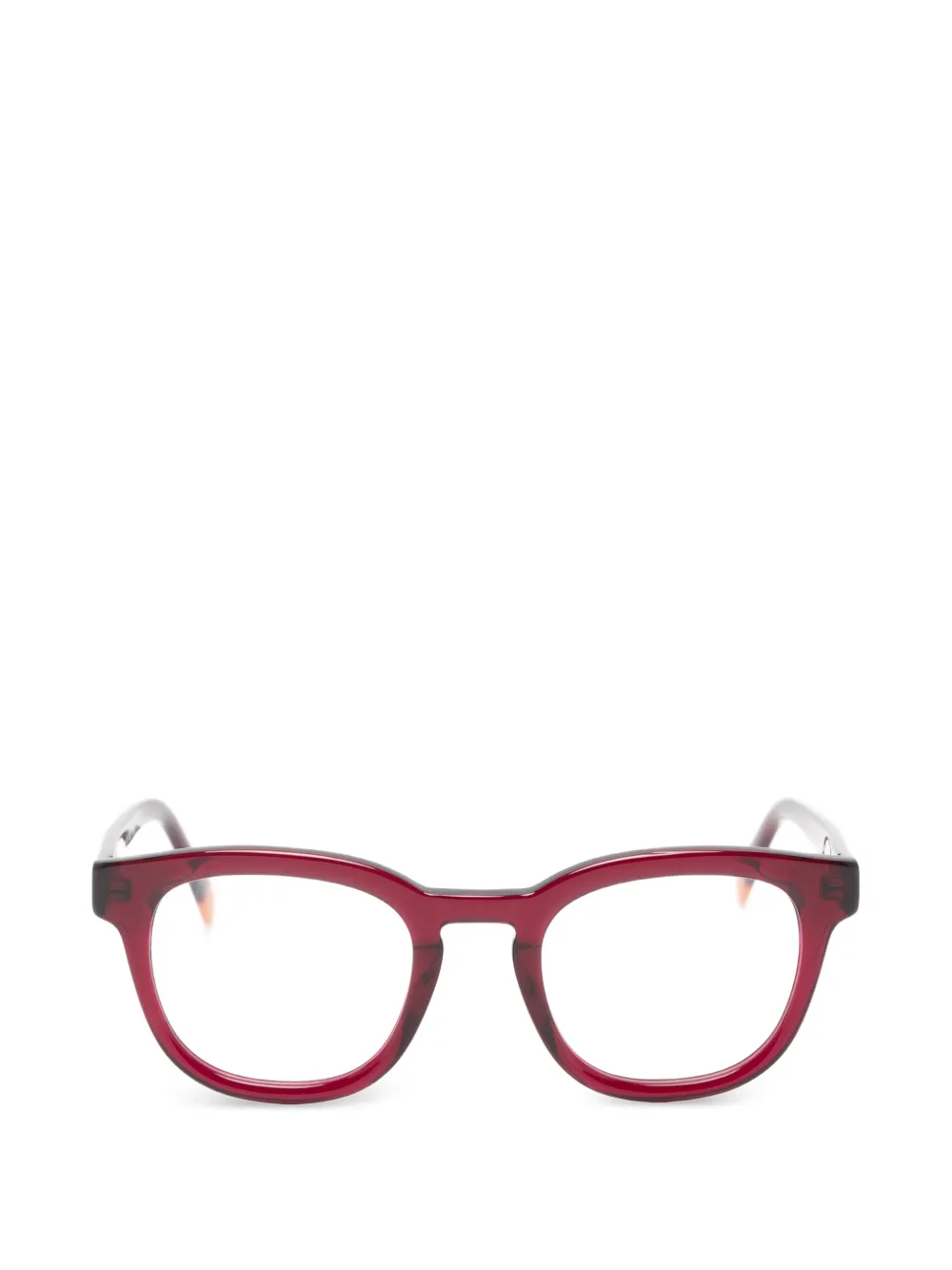 Benetton Coral round-frame glasses - Rosso