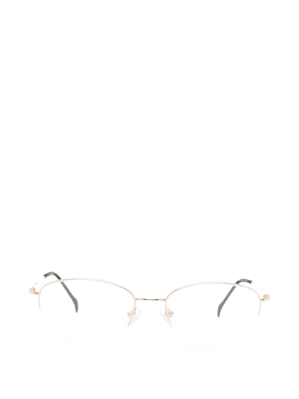 STEPPER EYEWEAR titanium semi-rimless glasses - Oro