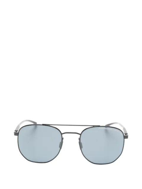 Porsche Design P'8695 double-bridge geometric-frame sunglasses