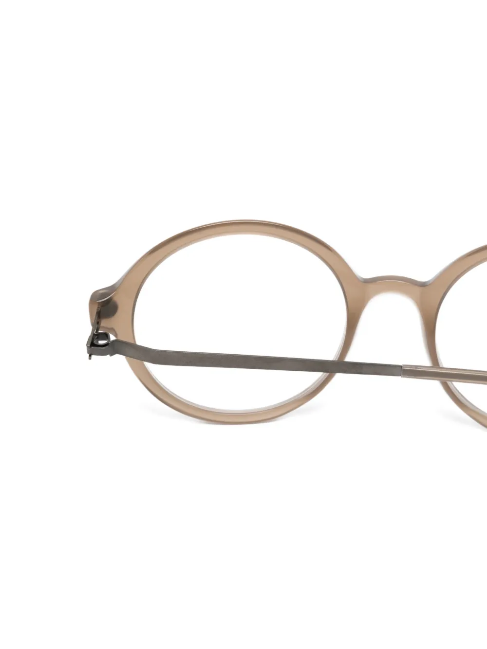 Mykita Oceane bril met rond montuur Beige