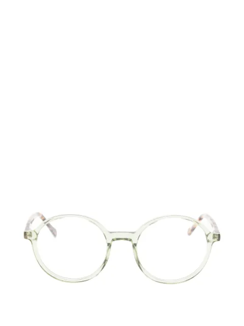 CHARLES STONE round-frame tortoiseshell-effect glasses