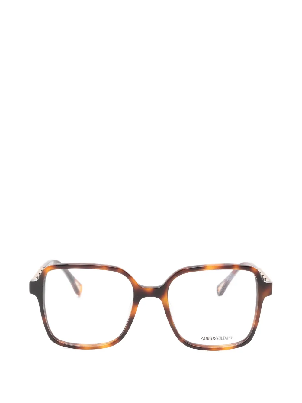 Zadig&Voltaire tortoiseshell-effect chain-link glasses - Marrone