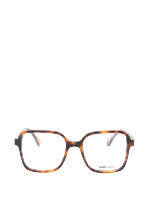 Zadig&Voltaire tortoiseshell-effect chain-link glasses