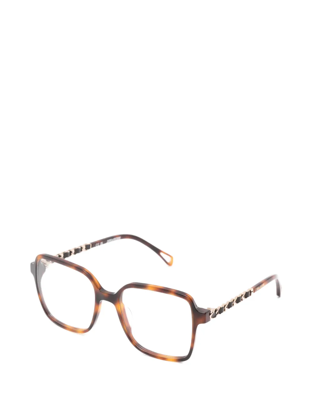 Zadig&Voltaire Bril met schildpadschild-design en schakelketting Bruin