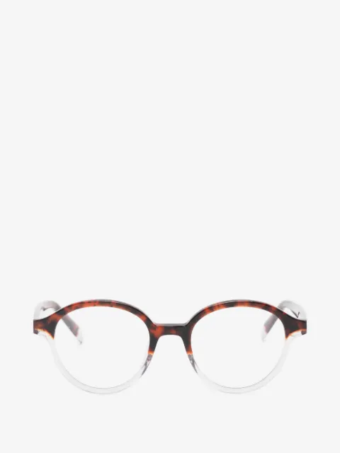 Benetton tortoiseshell-effect round-frame glasses