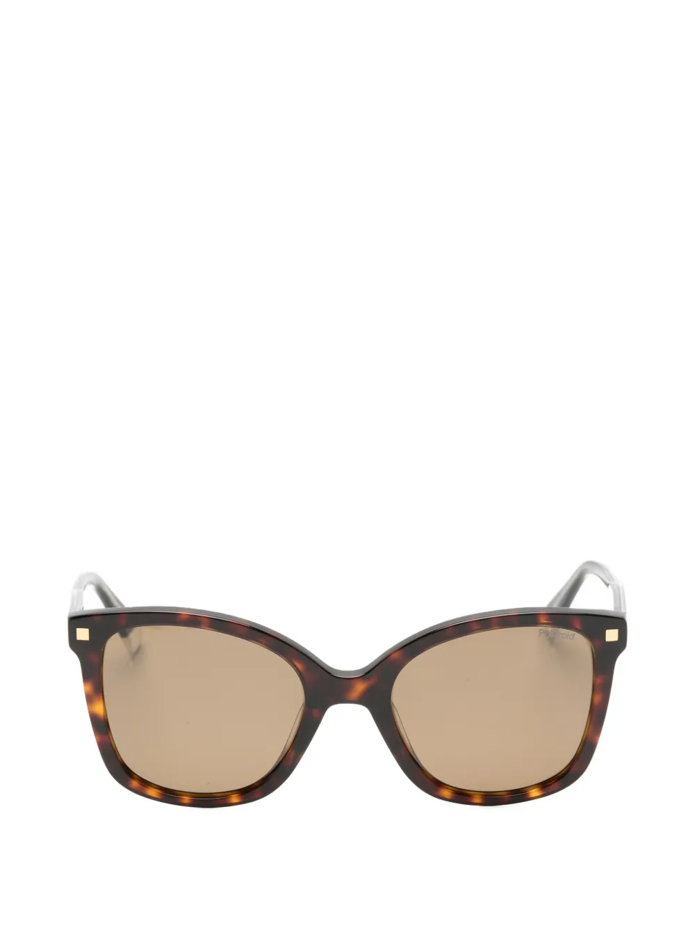 Polaroid tortoiseshell-effect cat-eye sunglasses - Braun