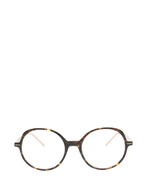 BOSS tortoiseshell-effect round-frame glasses