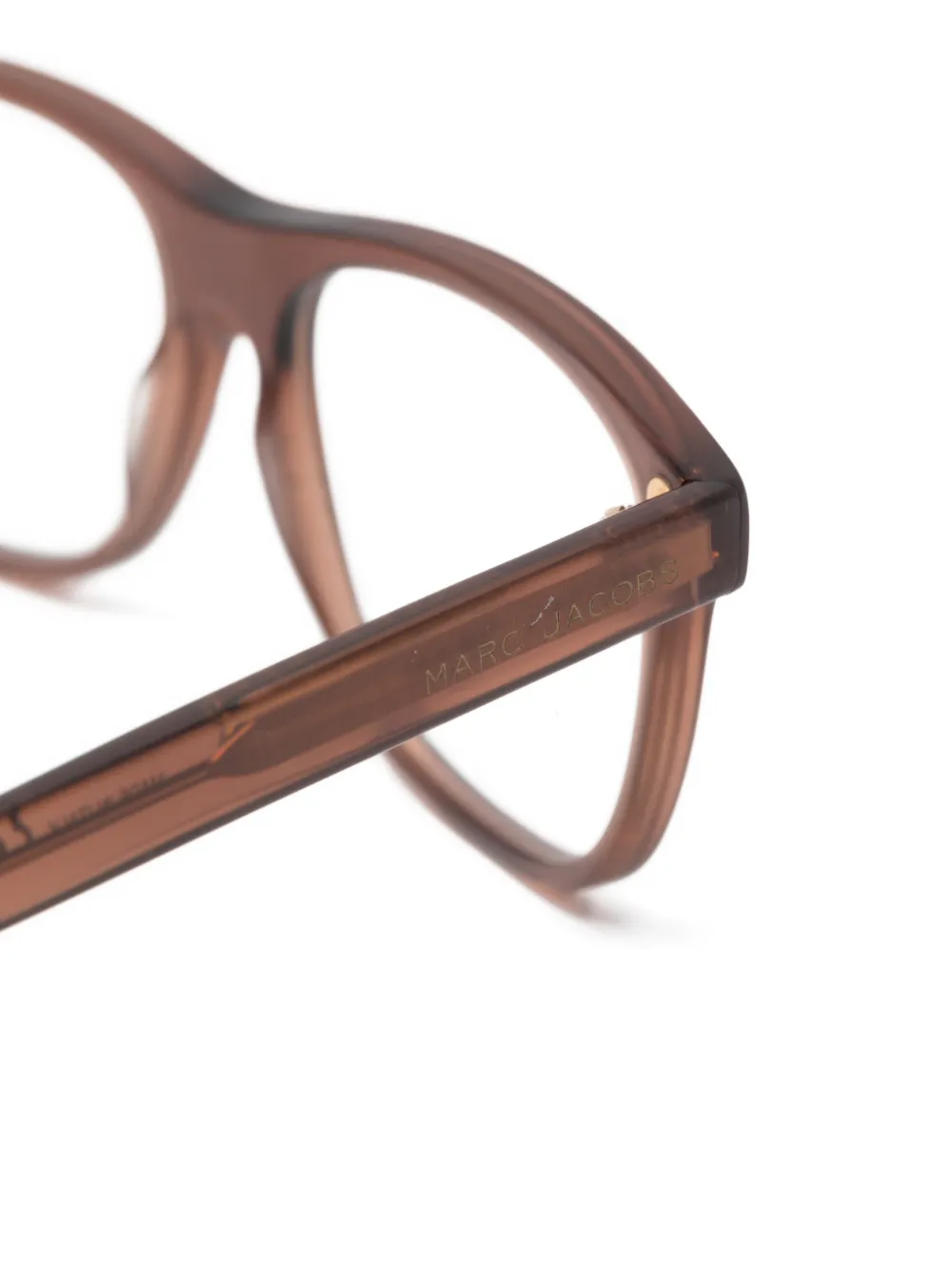 Marc Jacobs Eyewear Bril met gegraveerd logo Bruin
