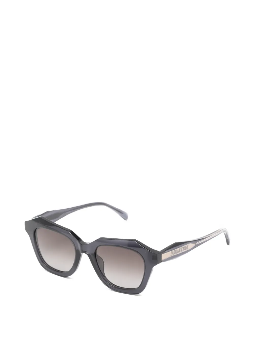Zadig&Voltaire Zonnebril met geometrisch montuur Zwart