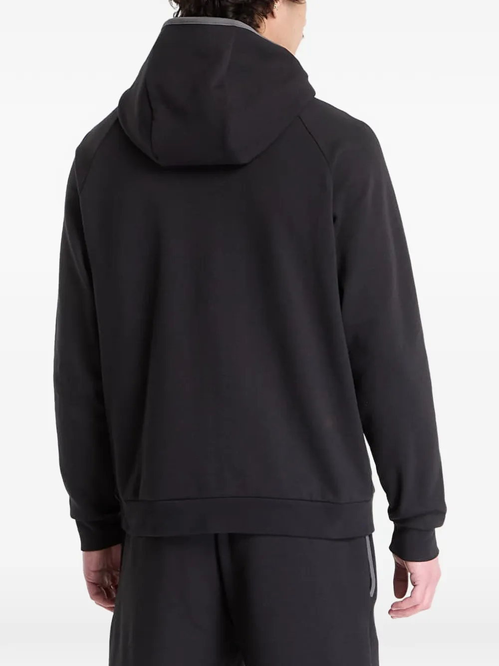 HUGO Hoodie met rits Zwart