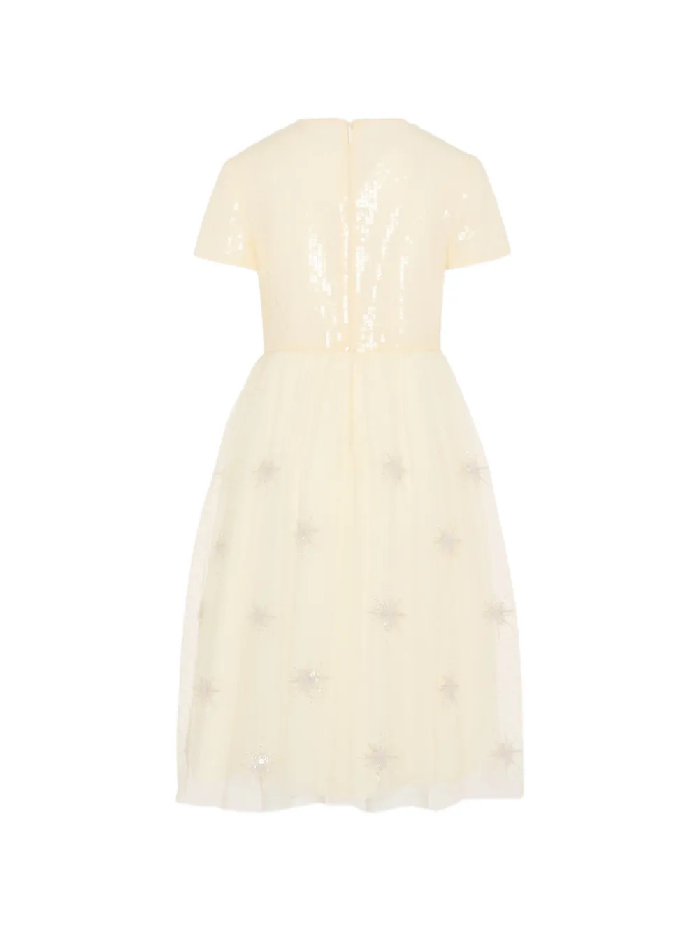  Gucci Kids Sequinned Star Dress - Neutrals 