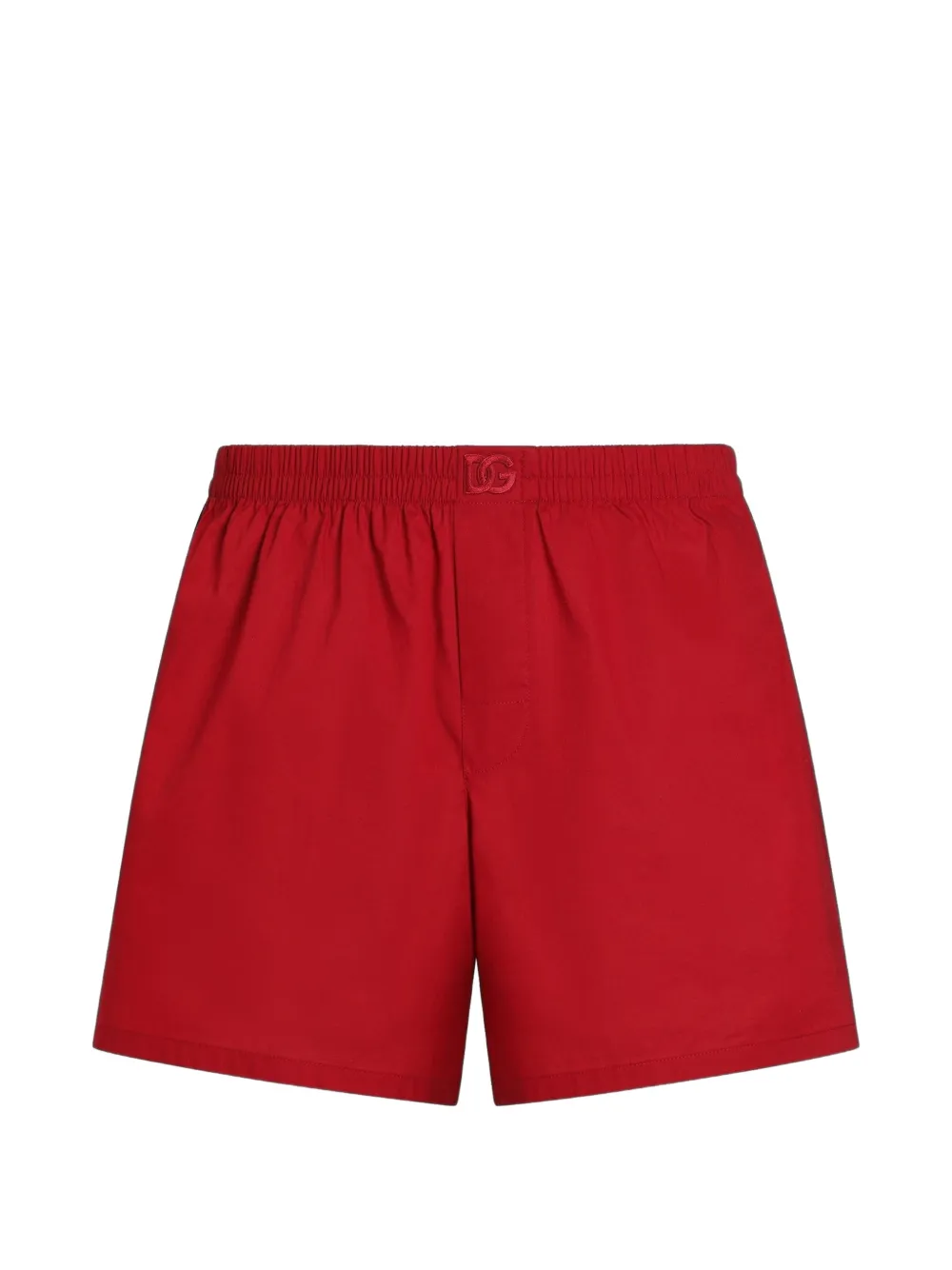 Dolce & Gabbana Boxershorts aus Baumwoll-Popeline - Rot