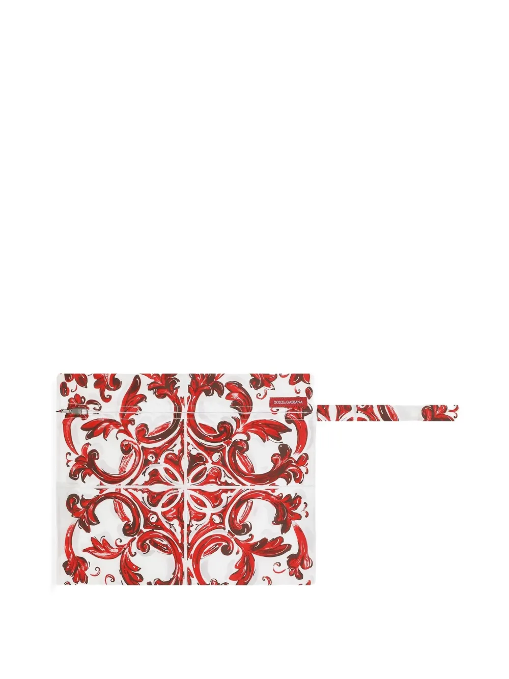  Dolce & Gabbana Boxer Court à Imprimé Majolica - Blanc 