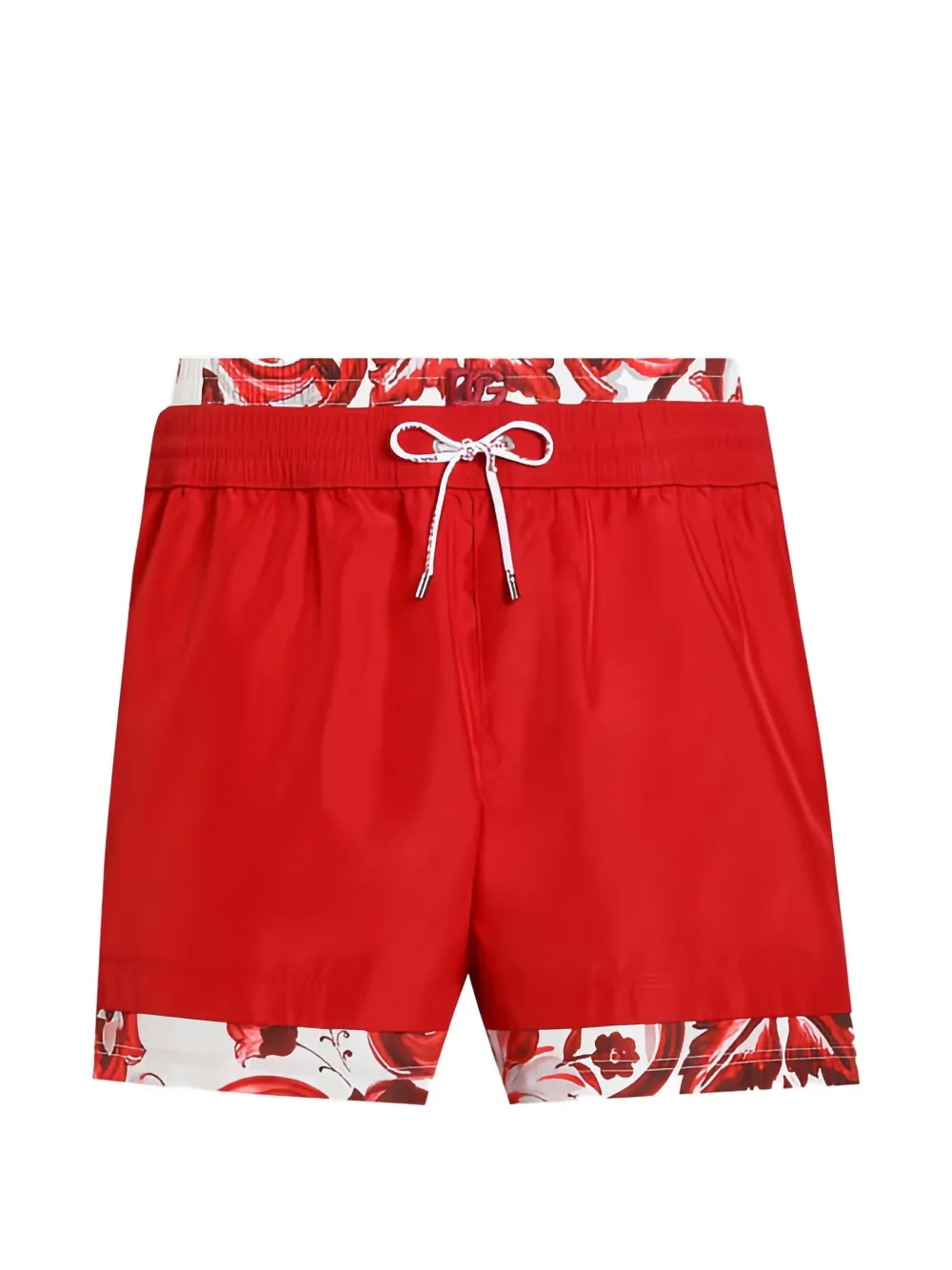 Dolce & Gabbana majolica-print medium swim boxer shorts - Red