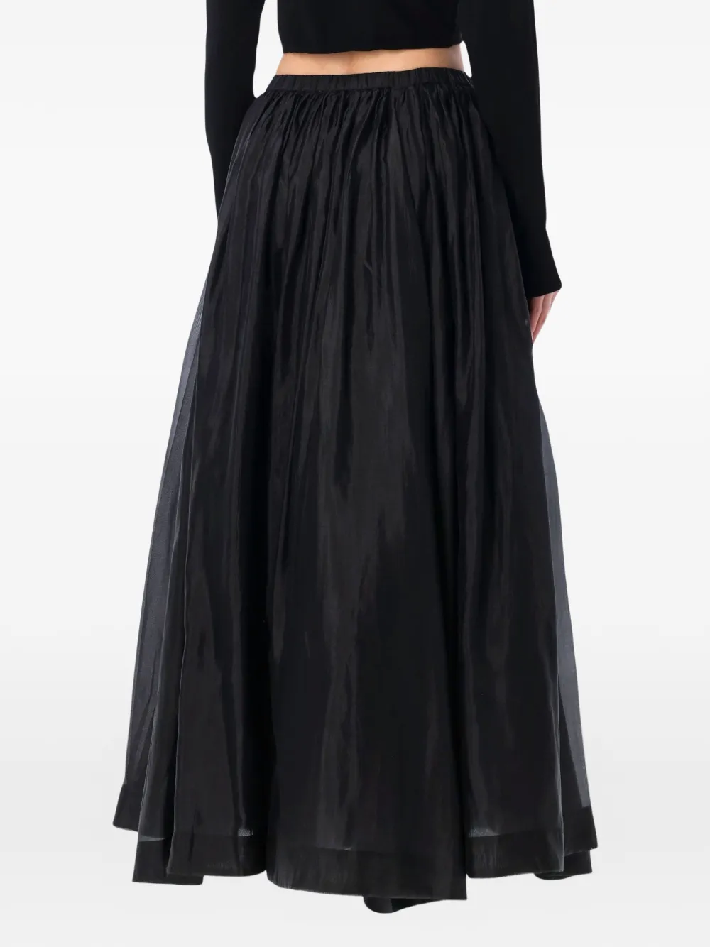  The Garment Gathered Maxi Skirt - Black 