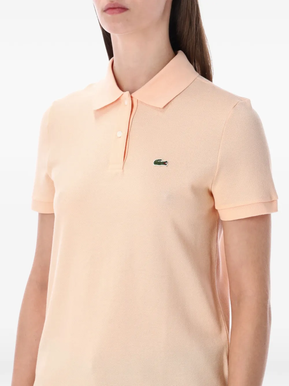 Lacoste Polotop met logodetail Oranje