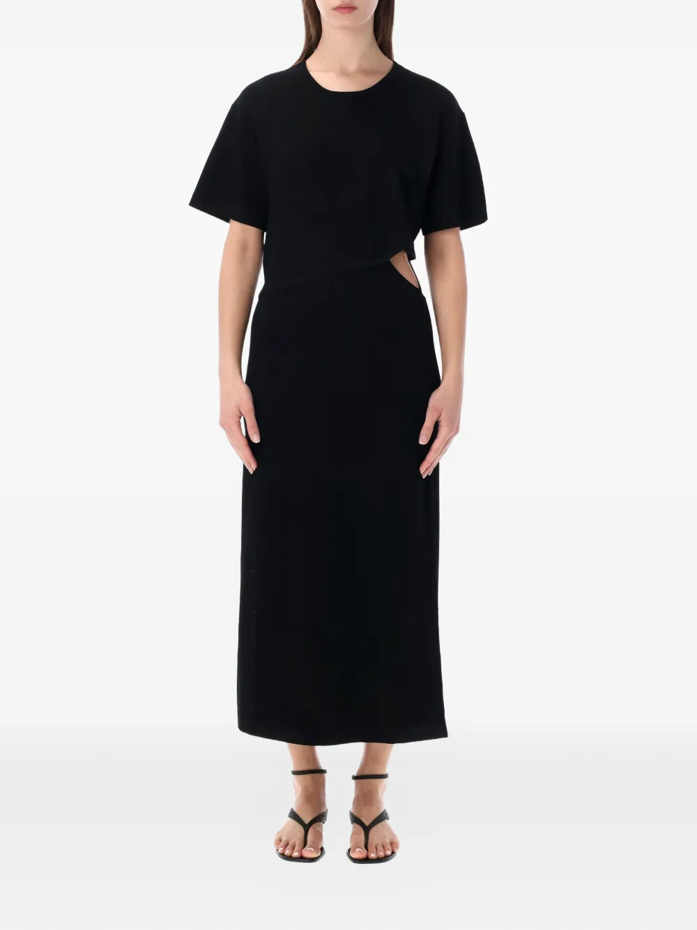 The Garment Madison cutout midi dress - Nero