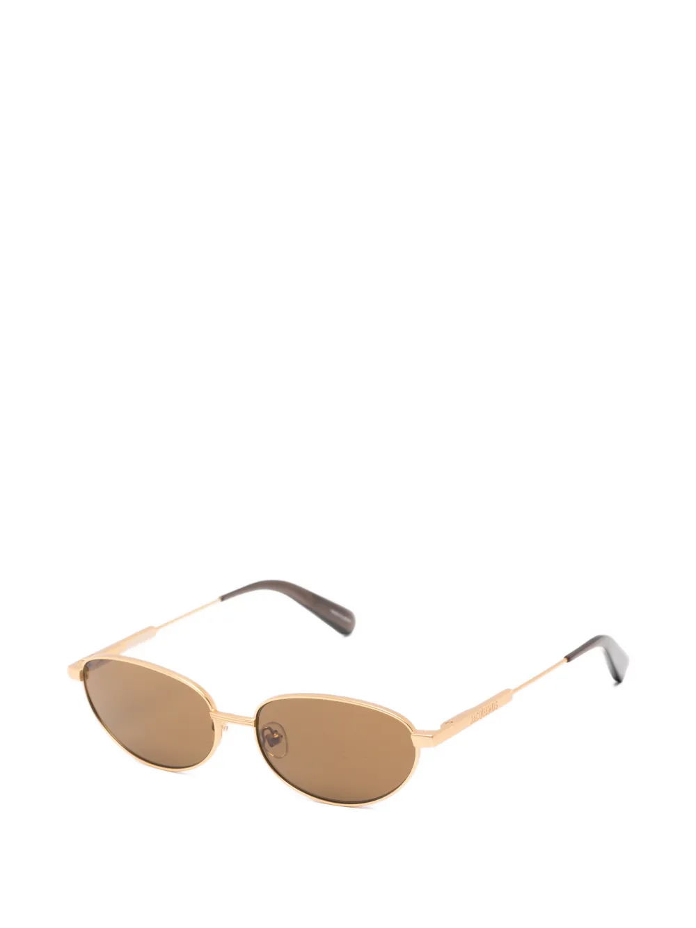 Jacquemus Zonnebril met ovalen montuur Goud