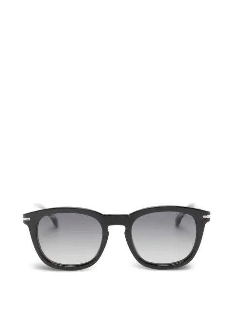 BOSS clip-on square-frame glasses