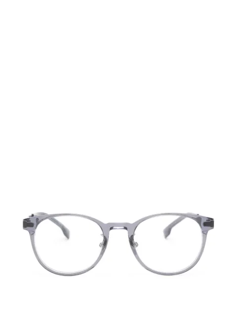 BOSS round-frame glasses