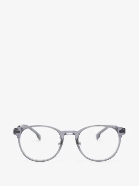 BOSS round-frame glasses