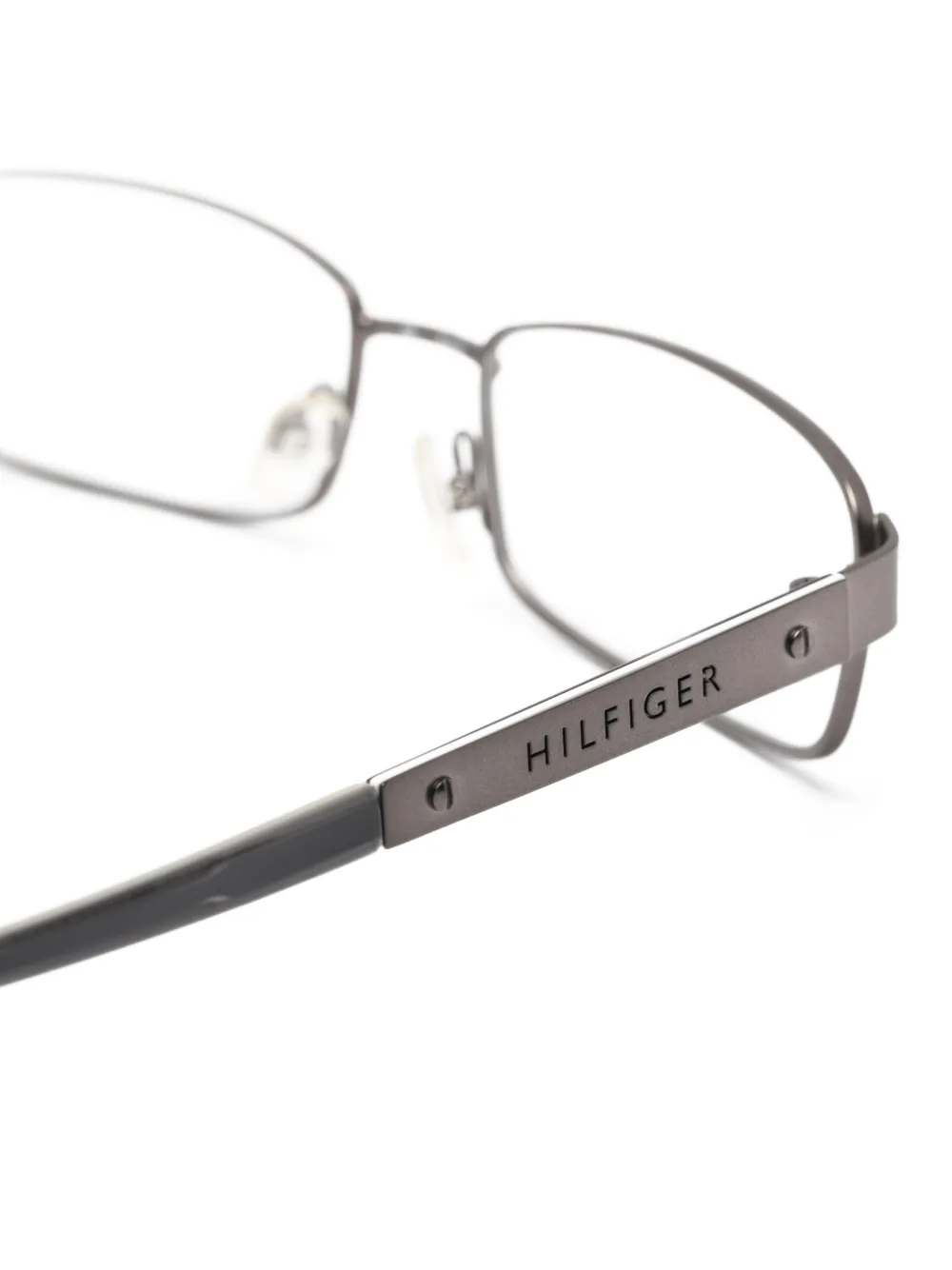  Tommy Hilfiger Gafas Con Montura Rectangular - Plateado 