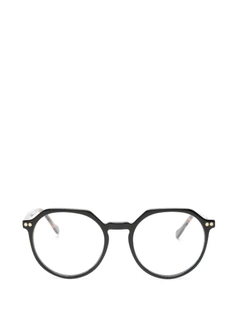 CHARLES STONE geometric-frame tortoiseshell-effect glasses