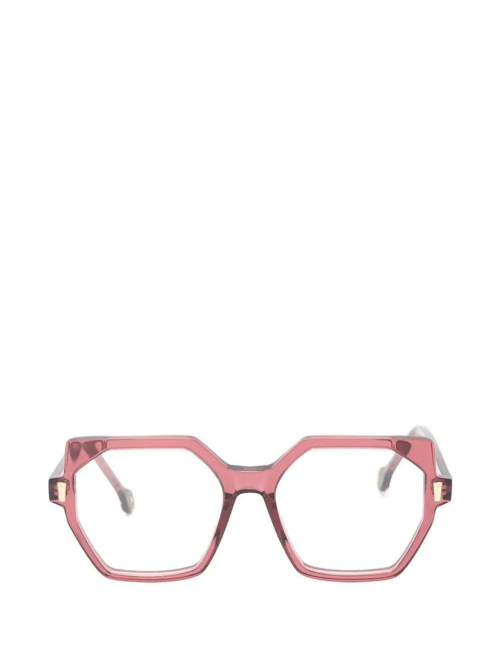 Kyme Ines Geometric-frame Glasses In Pink