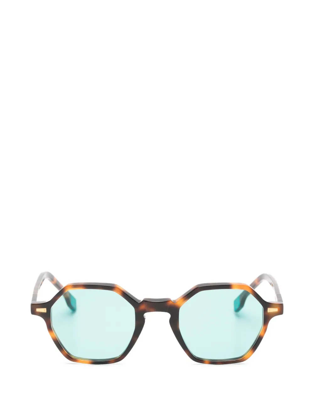 KYme Alaric geometric-frame sunglasses - Marrone