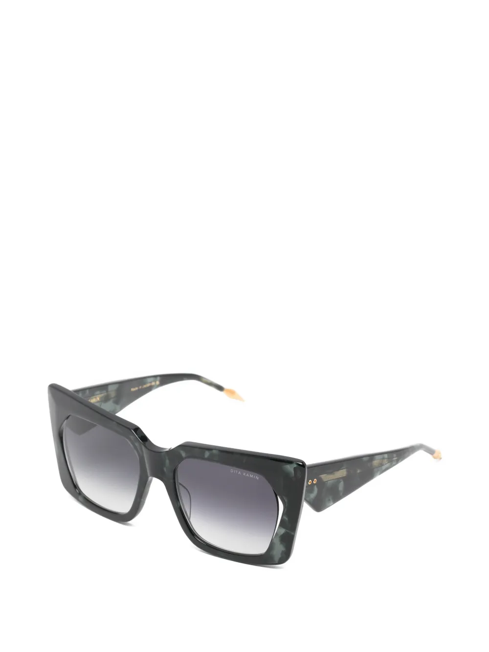 Dita Eyewear Kamin zonnebril met vierkant montuur Groen